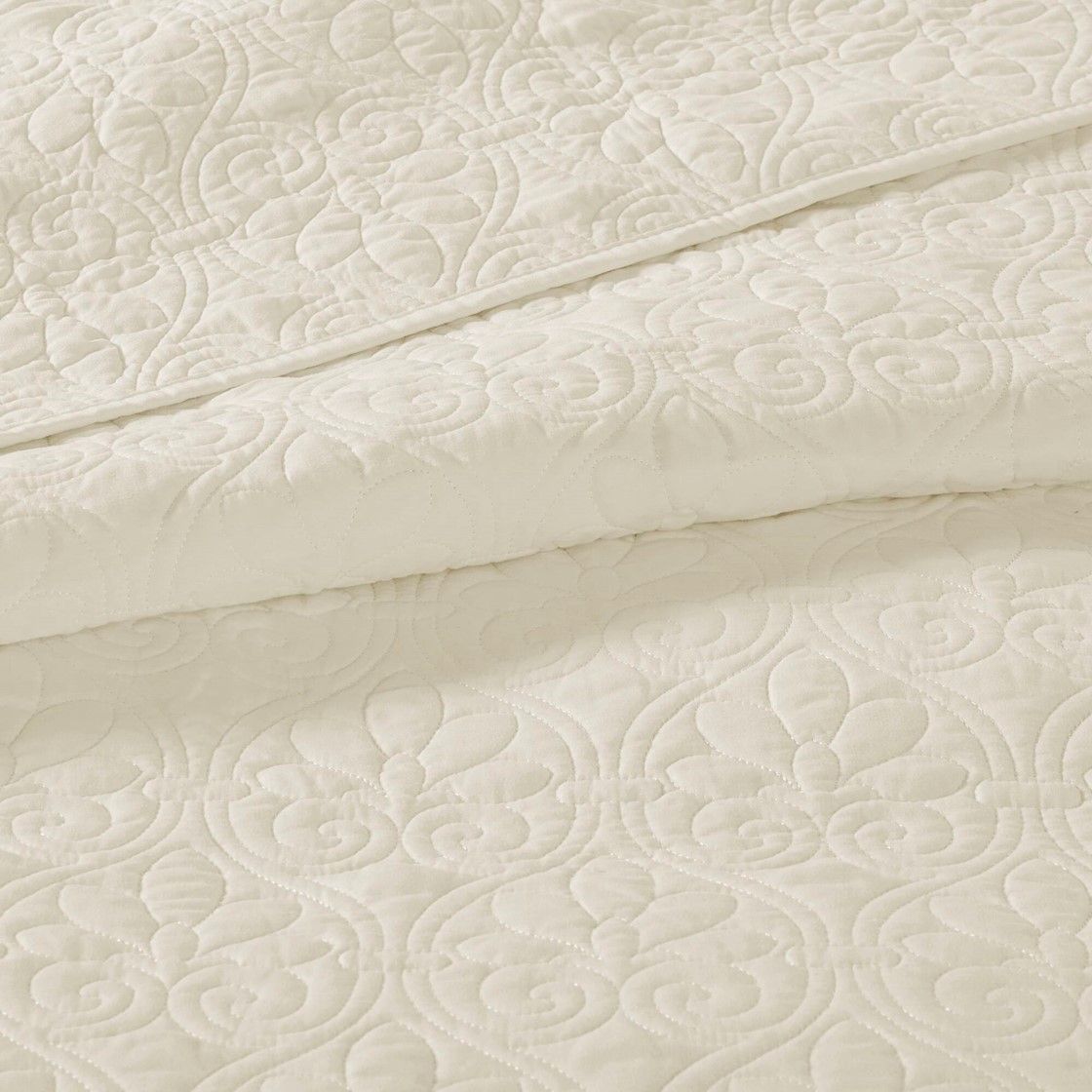 Reversible Quilt Set Cream Full/Queen