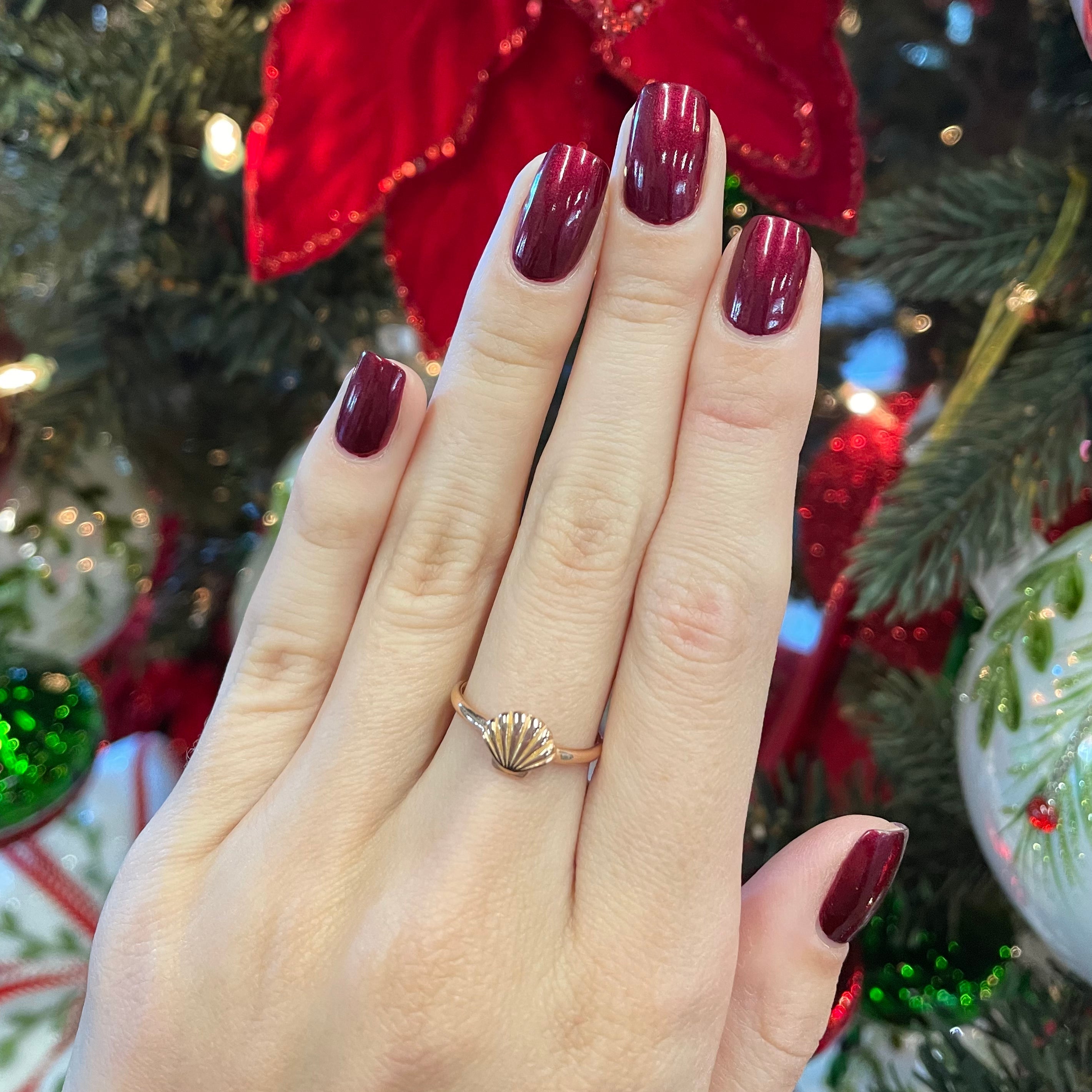 Seashell Adjustable Ring