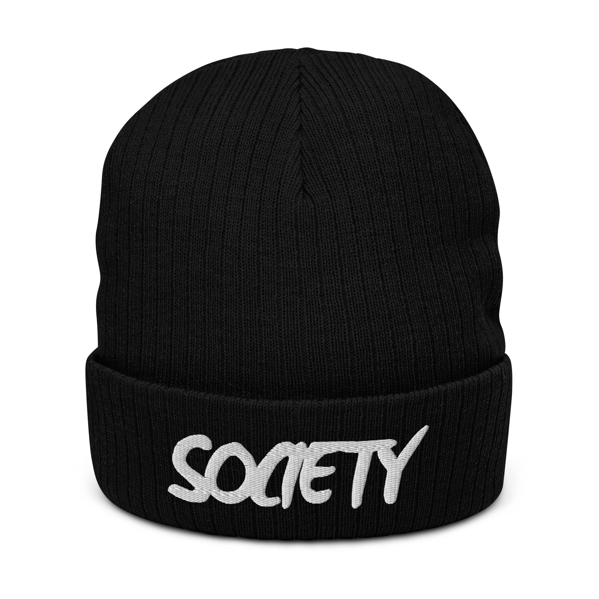 Eco Friendly Exclusive RICHJVNKIE SOCIETY Ribbed knit beanie