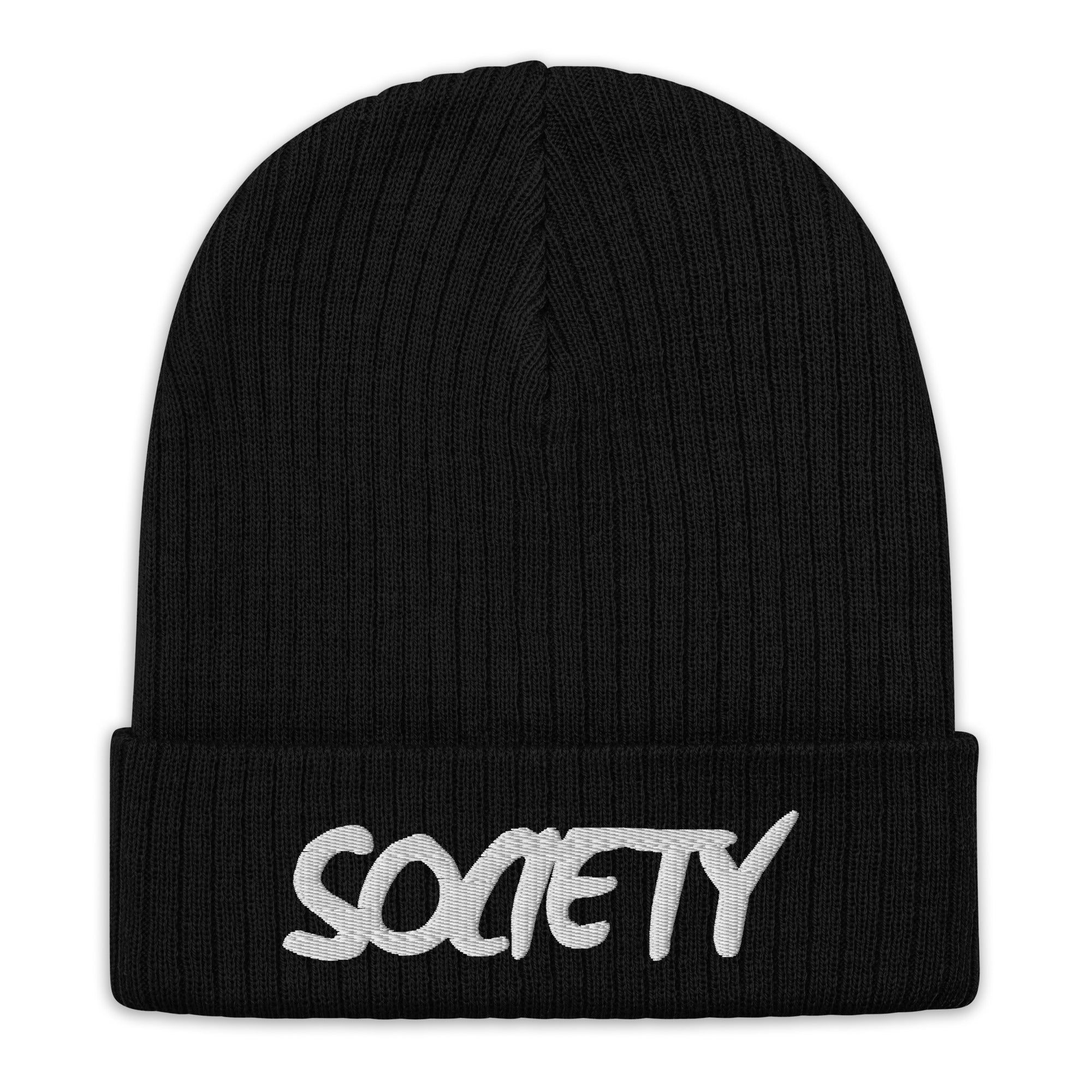 Eco Friendly Exclusive RICHJVNKIE SOCIETY Ribbed knit beanie