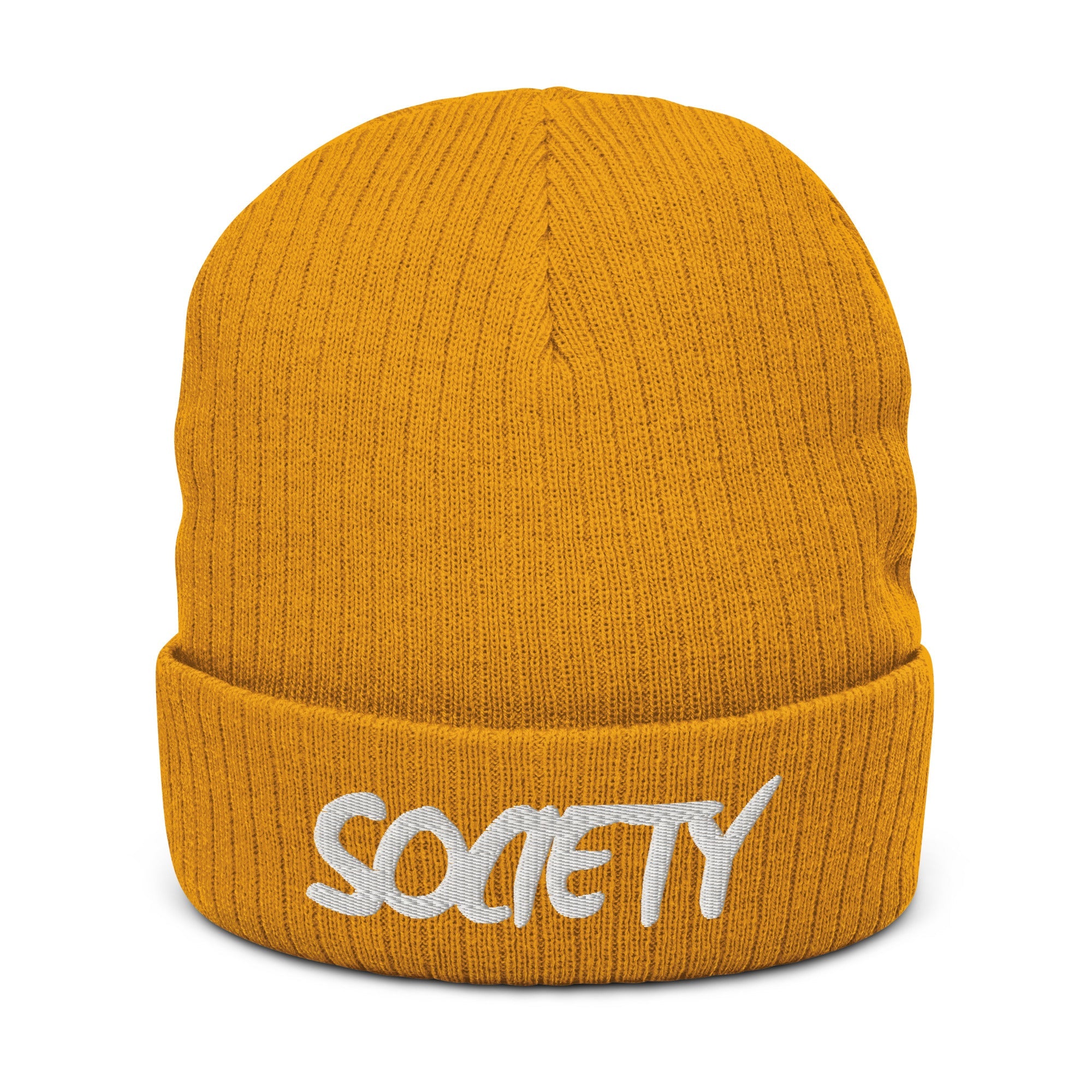 Eco Friendly Exclusive RICHJVNKIE SOCIETY Ribbed knit beanie