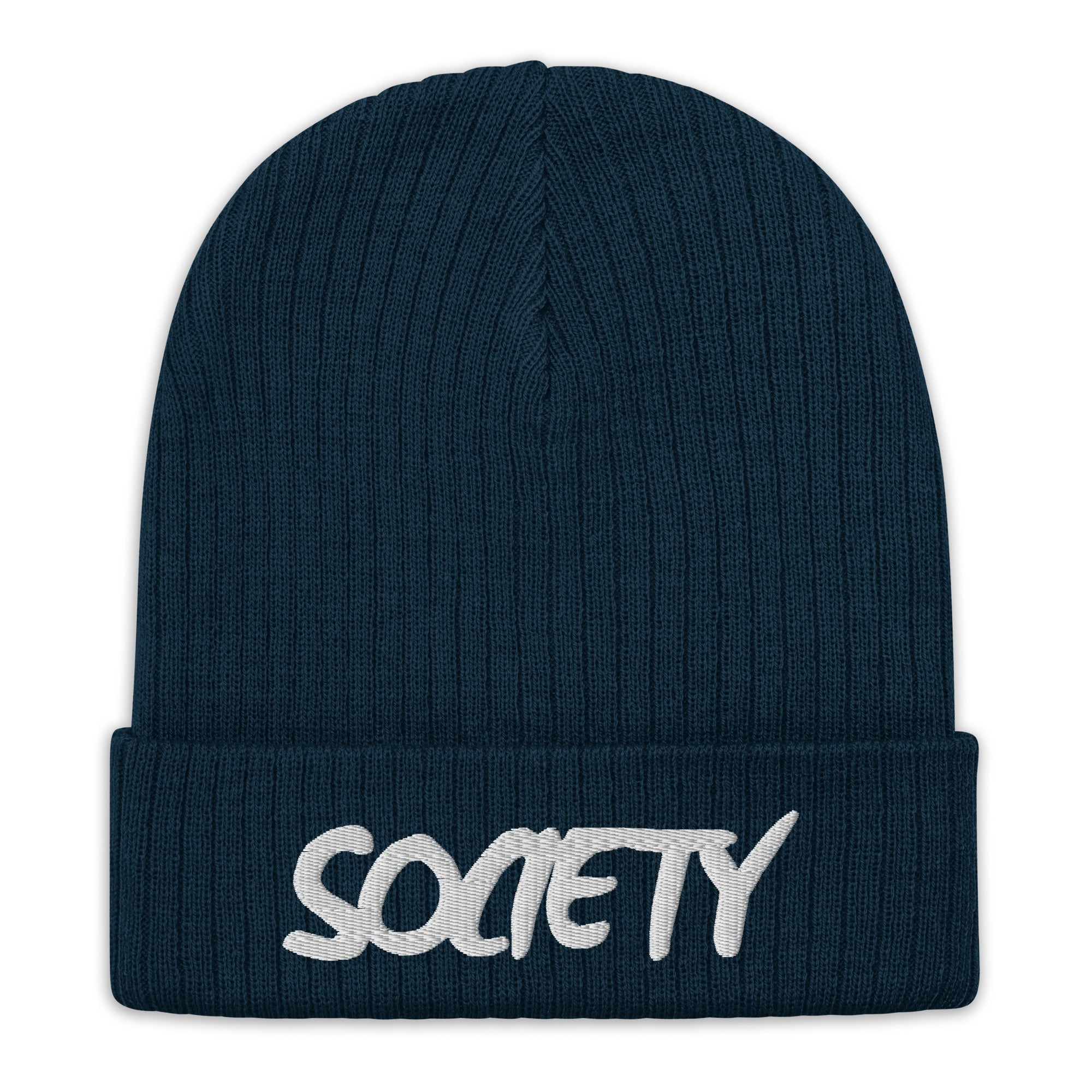 Eco Friendly Exclusive RICHJVNKIE SOCIETY Ribbed knit beanie