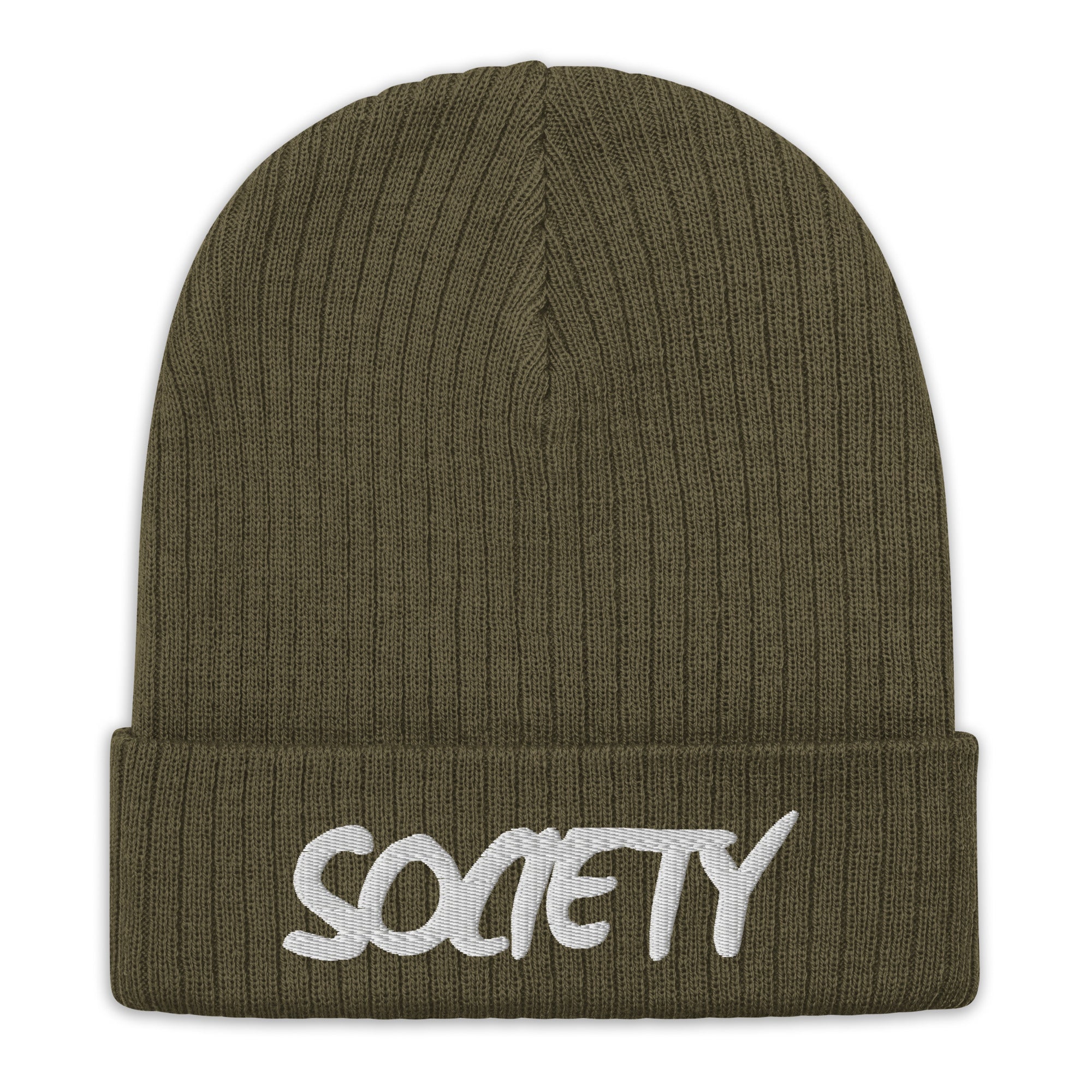 Eco Friendly Exclusive RICHJVNKIE SOCIETY Ribbed knit beanie