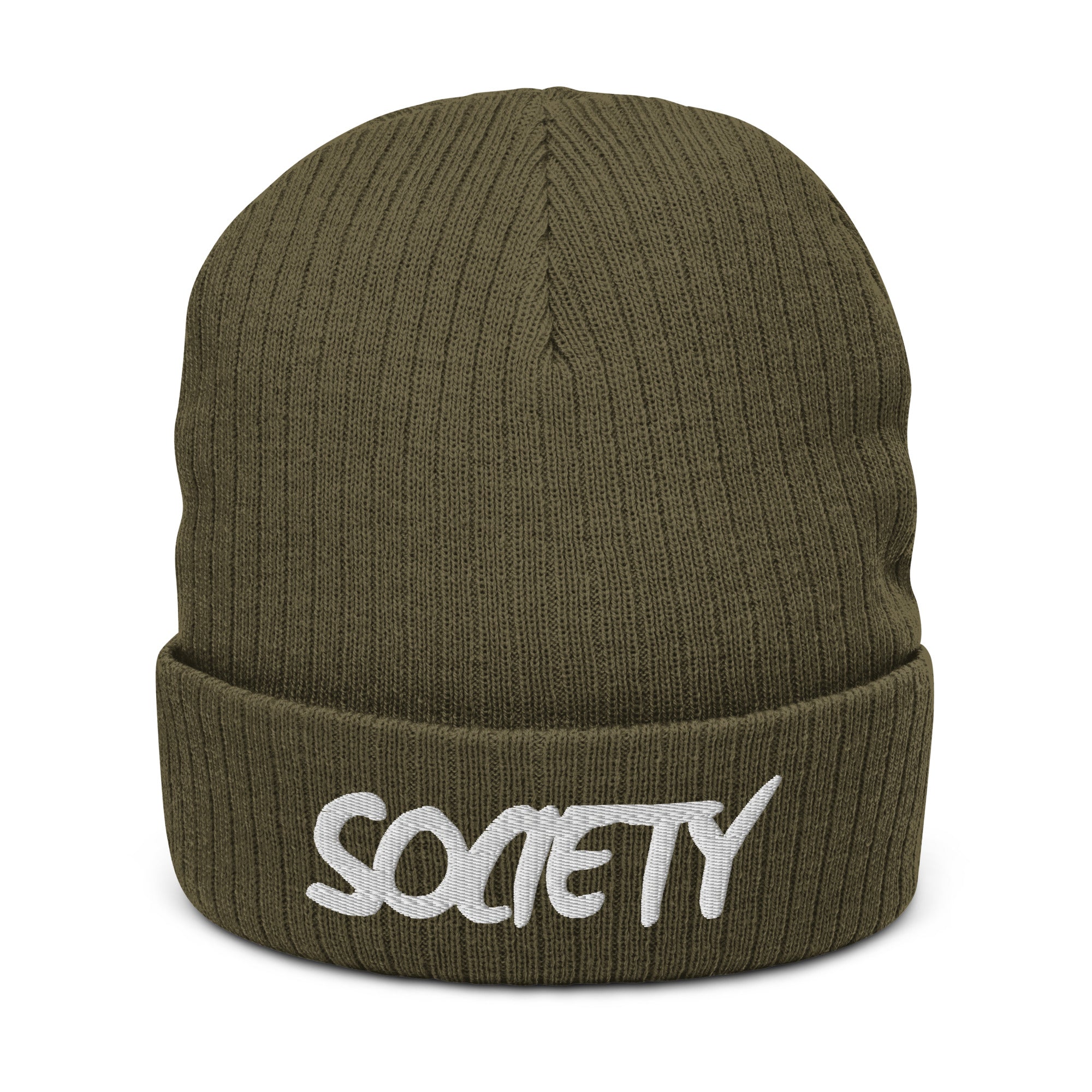 Eco Friendly Exclusive RICHJVNKIE SOCIETY Ribbed knit beanie