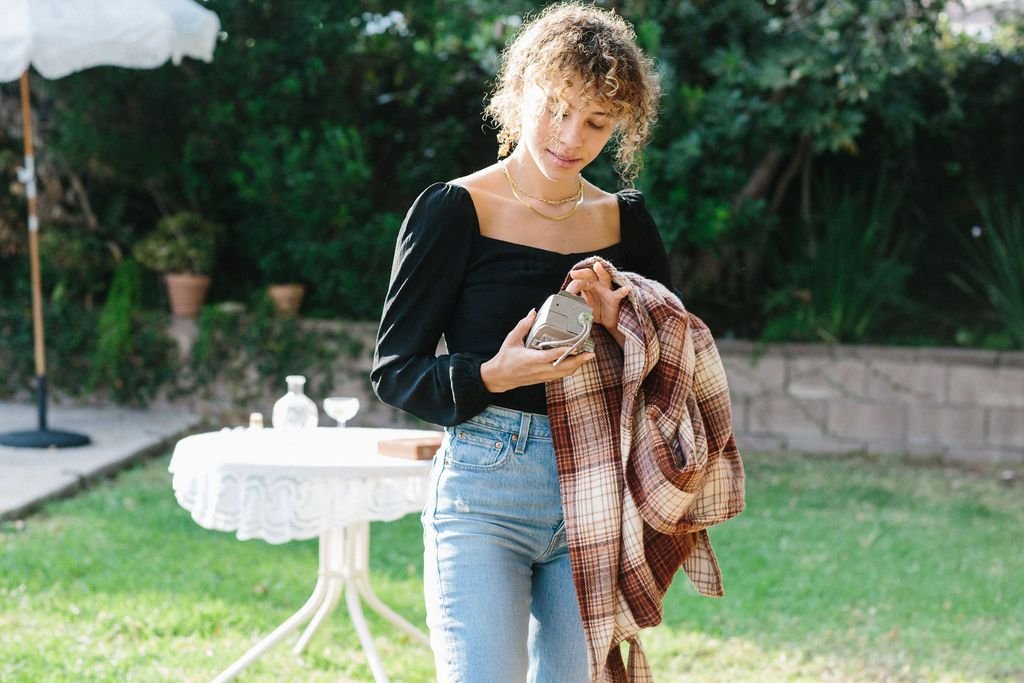 River Jacket - Sahara Plaid  (One Size)