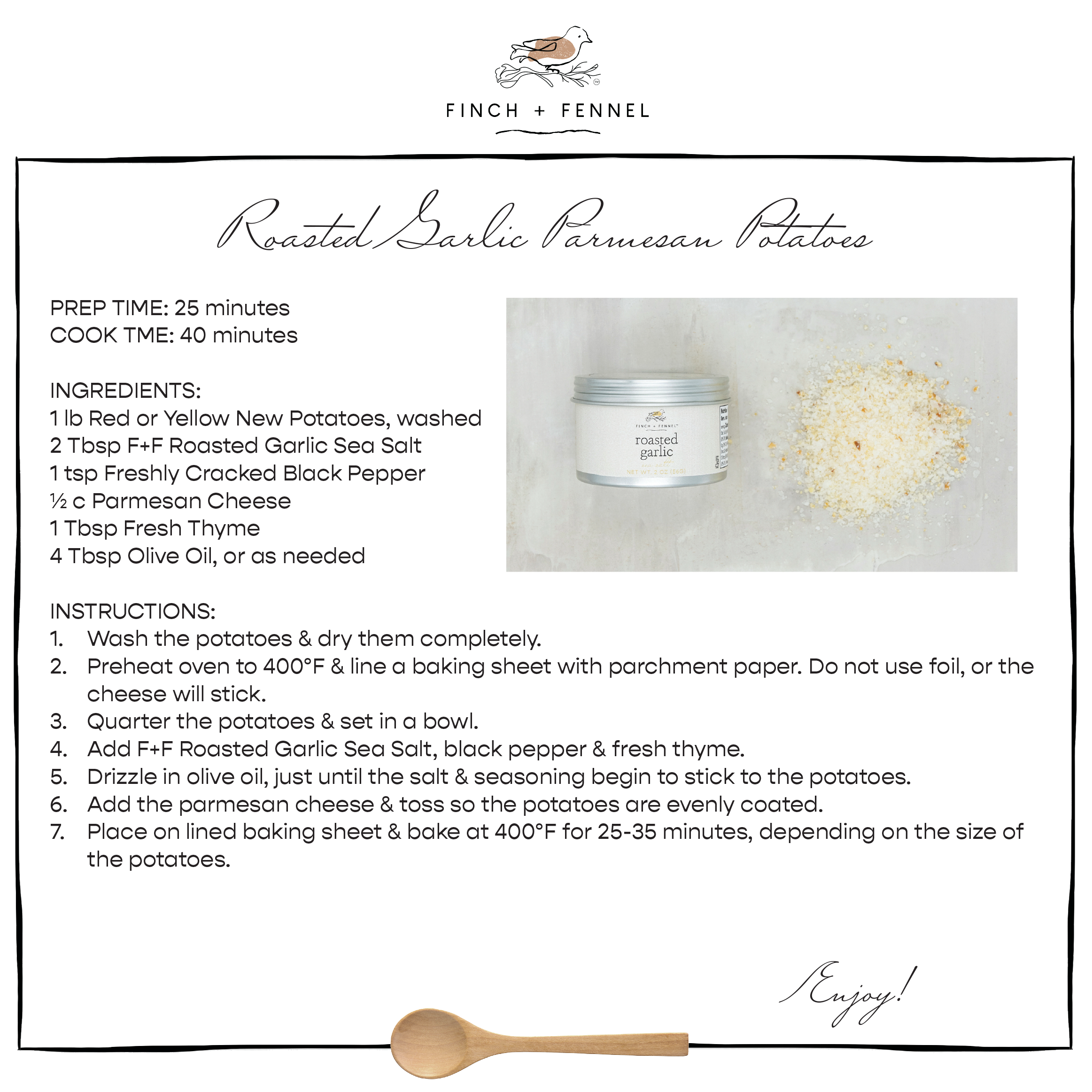 Roasted Garlic Sea Salt | Finch & Fennel