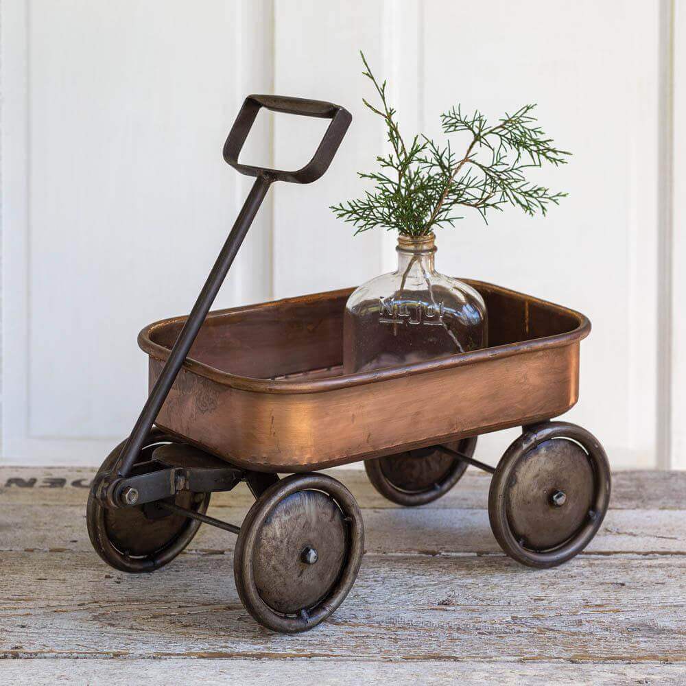 Rustic Vintage Farmhouse Wagon in Copper