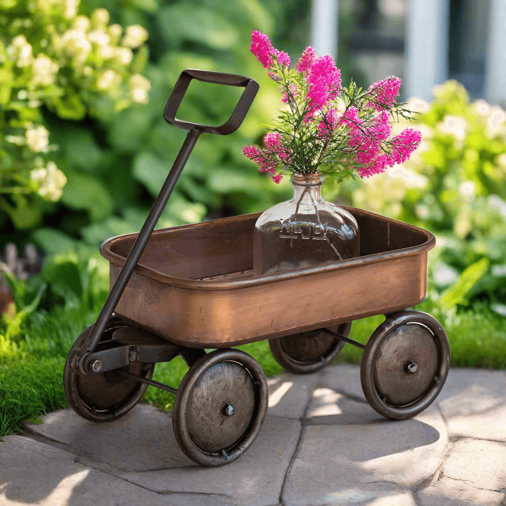 Rustic Vintage Farmhouse Wagon in Copper
