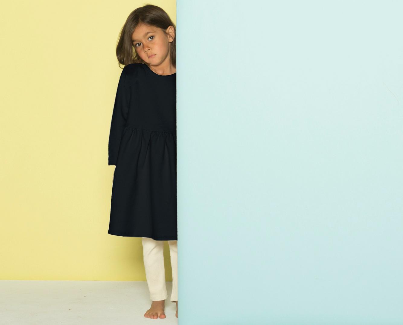 Organic Cotton Terry Dress - Coal