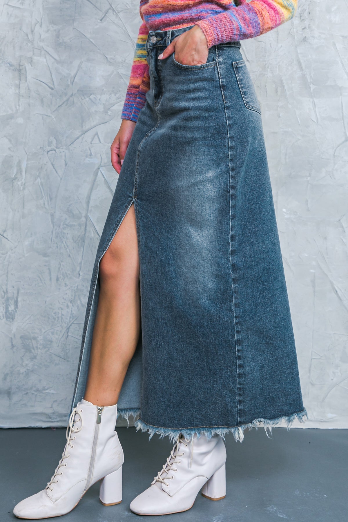 MAJESTIC PERFECTION DENIM SKIRT