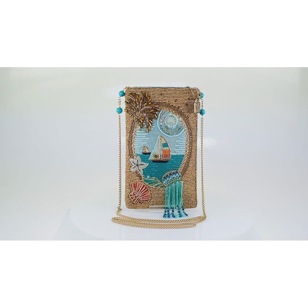Sail Away Crossbody Phone Bag by Mary Frances