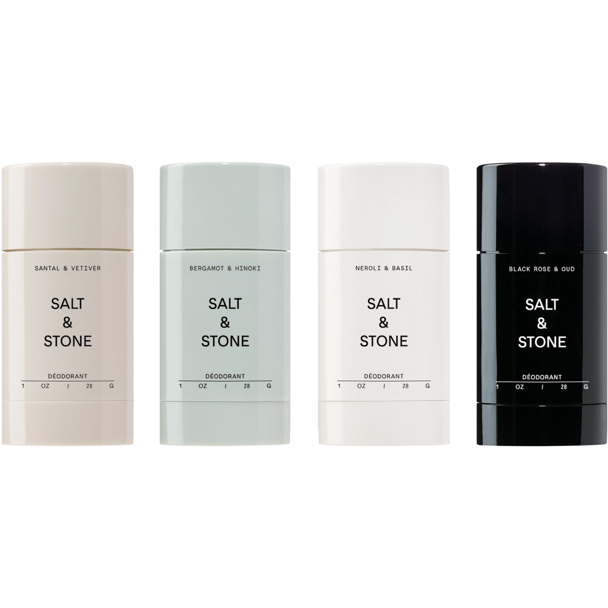 SALT & STONE Aluminum Free Deodorant | Extra Strength 48 Hour Protection for Women & Men | Made with Seaweed Extracts, Shea Butter & Prebiotics (Santal & Vetiver)