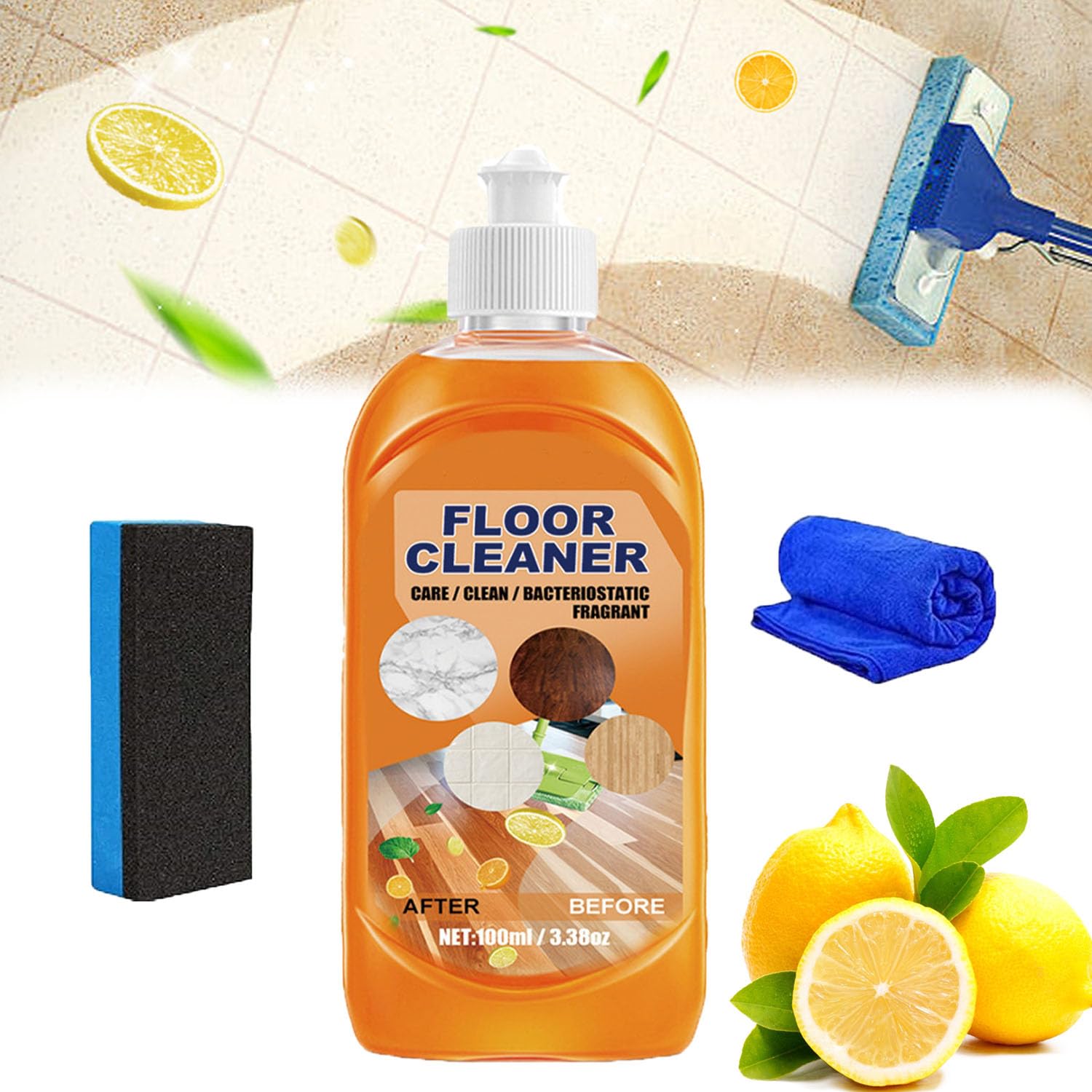 Sayceil Floor Cleaner, Aucosh Floor Cleaner, Lifesunny Floor Cleaner,Powerful Decontamination Floor Cleaner,Floor Cleaners for Tile and Wood Floors,Multi Effect Cleaning Without Damaging the Floor (2)