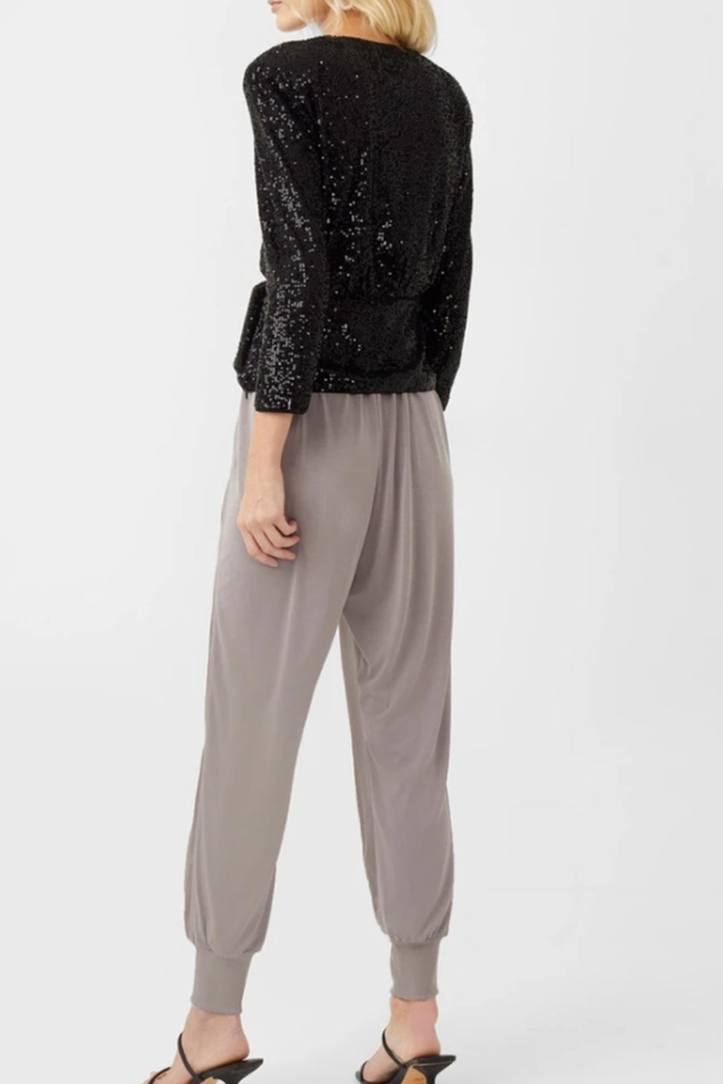 Sequin Vneck Top