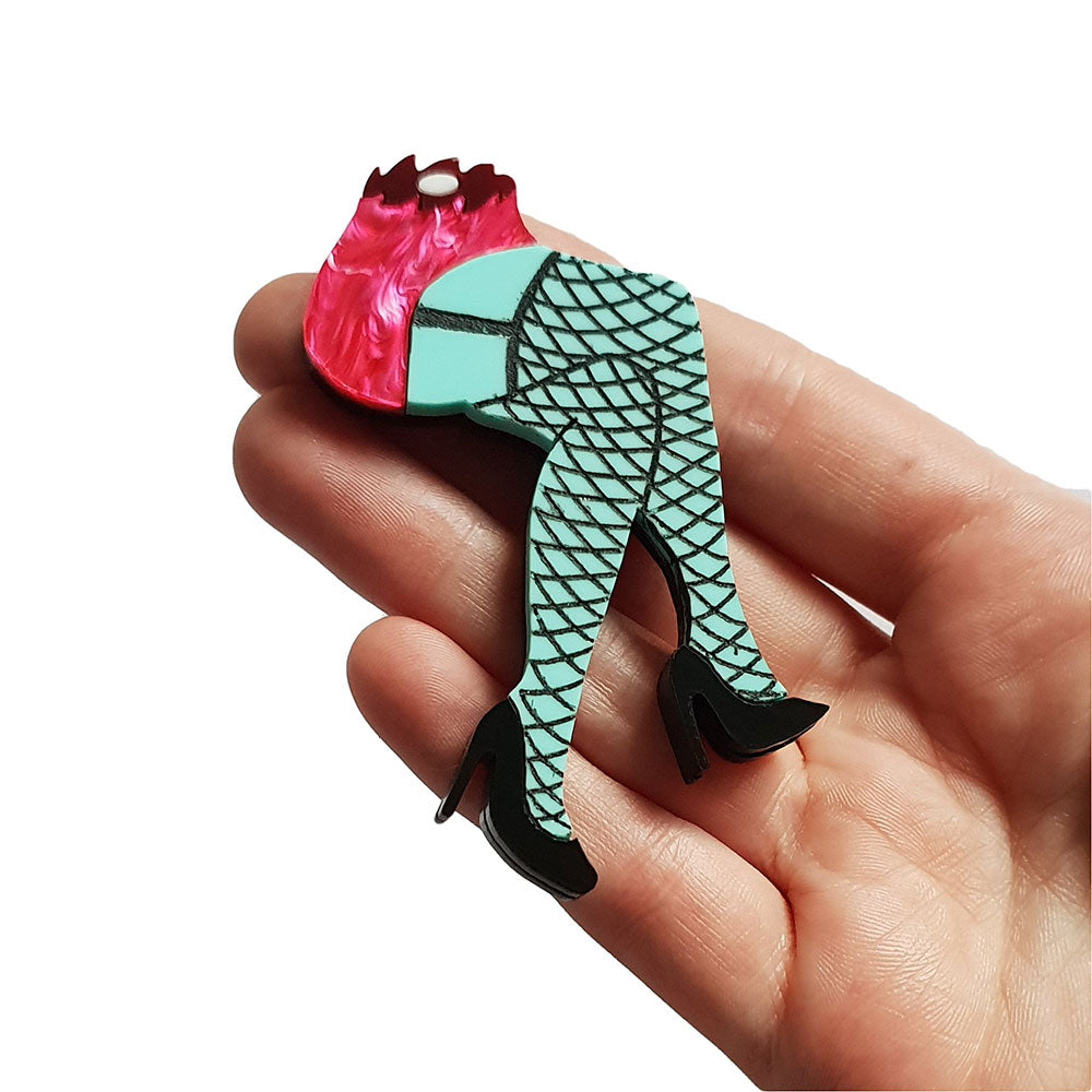Severed Pin Up Legs Brooch by Cherryloco
