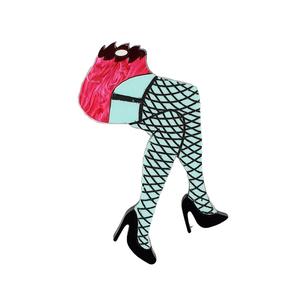 Severed Pin Up Legs Brooch by Cherryloco
