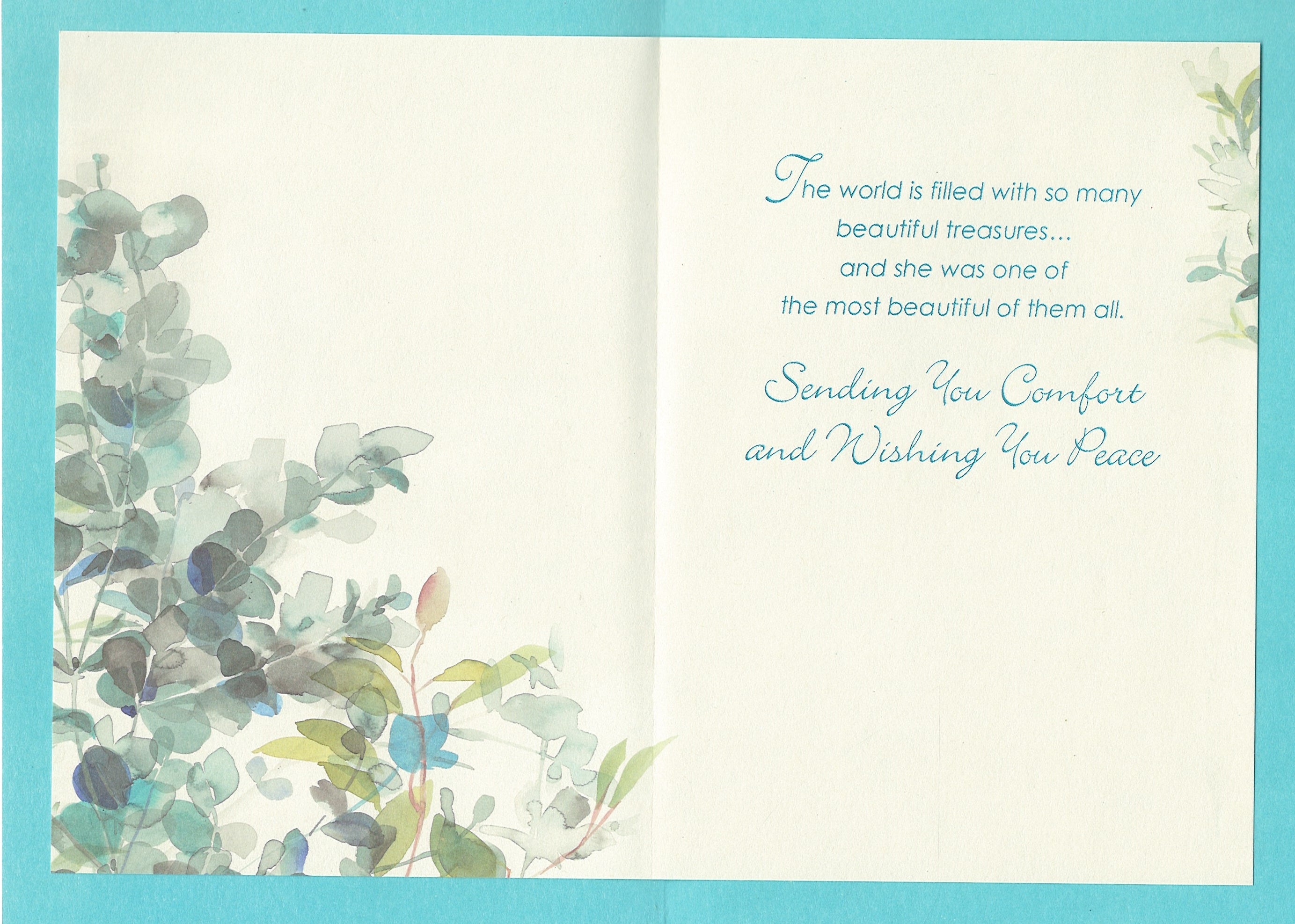 Loved and Remembered Sympathy  Card