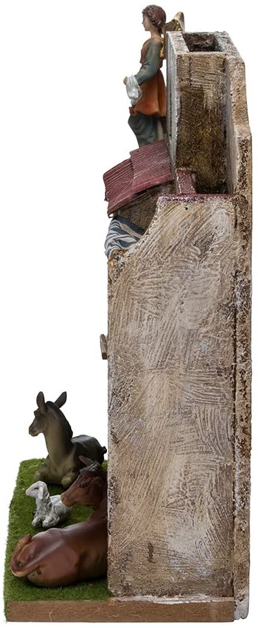 5" Musical Nativity Set with 7 Figures and Stable