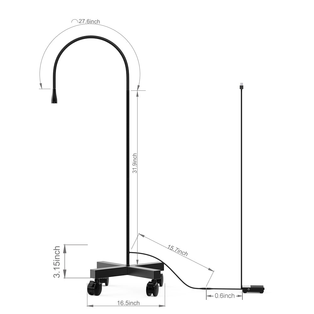 Shape Tactics 5W Adjustable UV LED Gooseneck Lamp