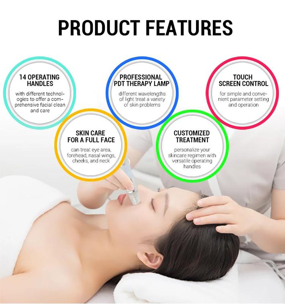 Shape Tactics 14-in-1 Hydro Dermabrasion and LED Light Therapy System