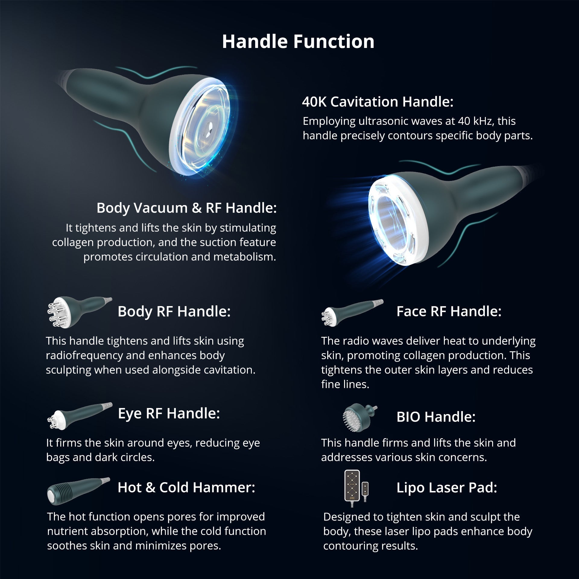 Shape Tactics Advanced 9-in-1 Ultrasonic Face & Body Contouring System