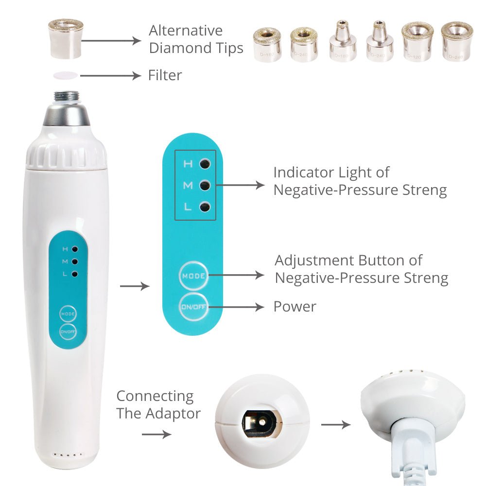Shape Tactics Portable Diamond Microdermabrasion Facial Device