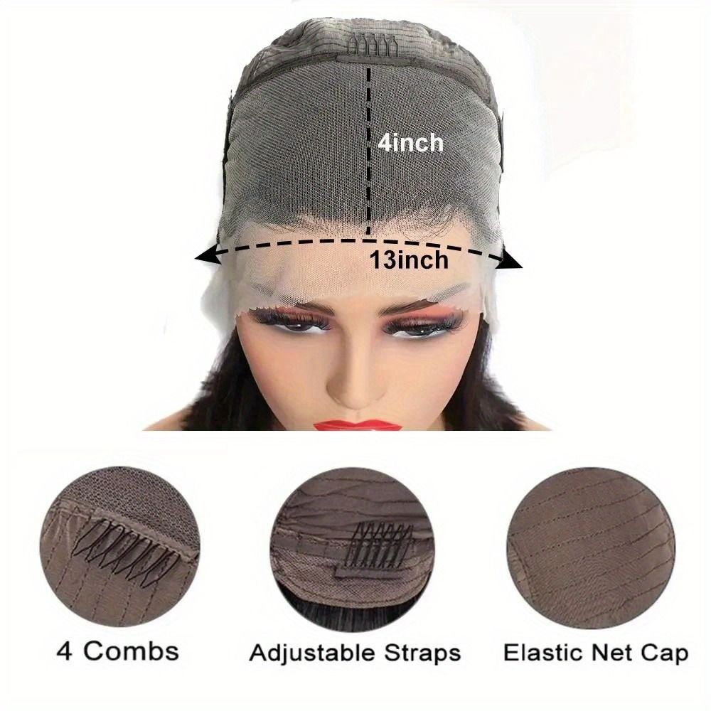 Short Bob Lace Front Wig Remy Human Hair Glueless Pixie Cut 13X4 Frontal Wigs For Women Preplucked Natural looking for daily use