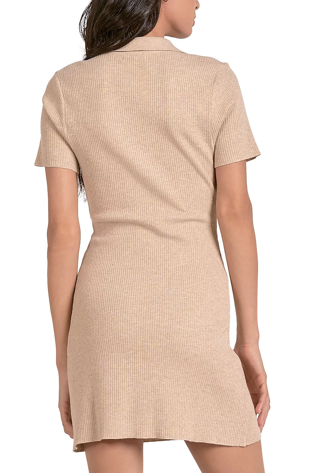 Short Sleeve Rib Dress