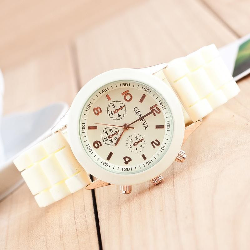 Silicone Watch Jelly Children Student Silicone Watch Couple Watches Trendy Fashion Men's and Women's Quartz Watch