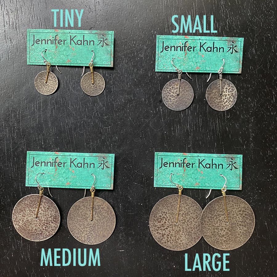 Silver Disc Earrings