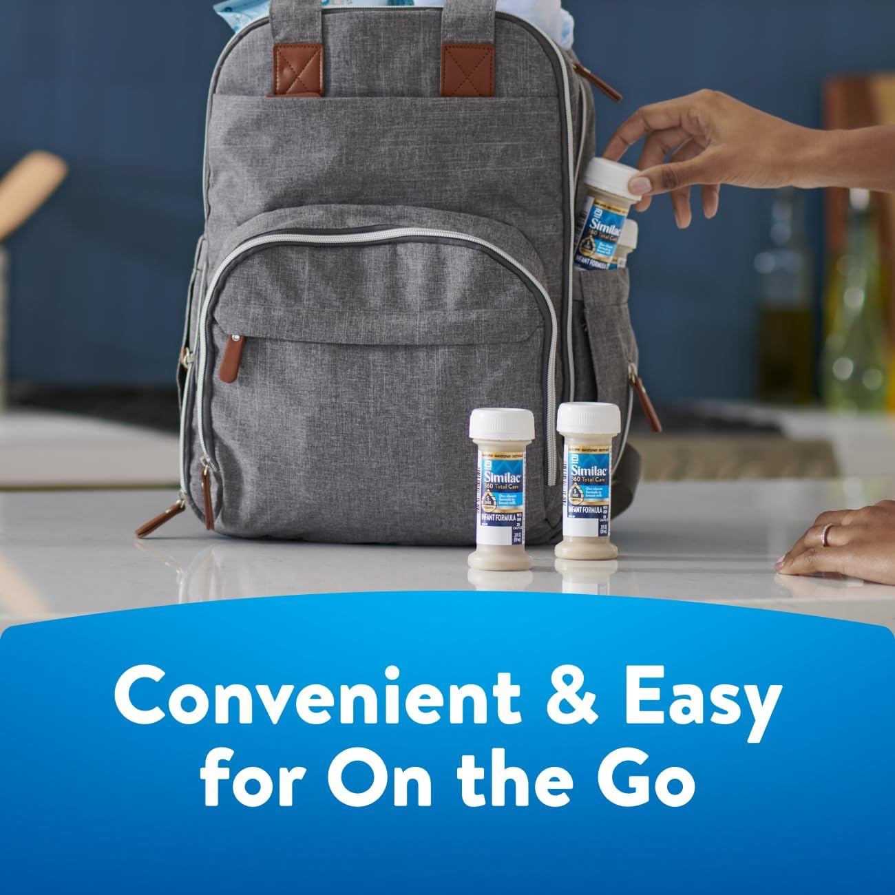 Similac 360 Total Care Infant Formula, Has 5 HMO Prebiotics, Our Closest Prebiotic Blend to Breast Milk, Non-GMO, Baby Formula, Ready to Feed, 2-fl-oz Bottle, Pack of 48