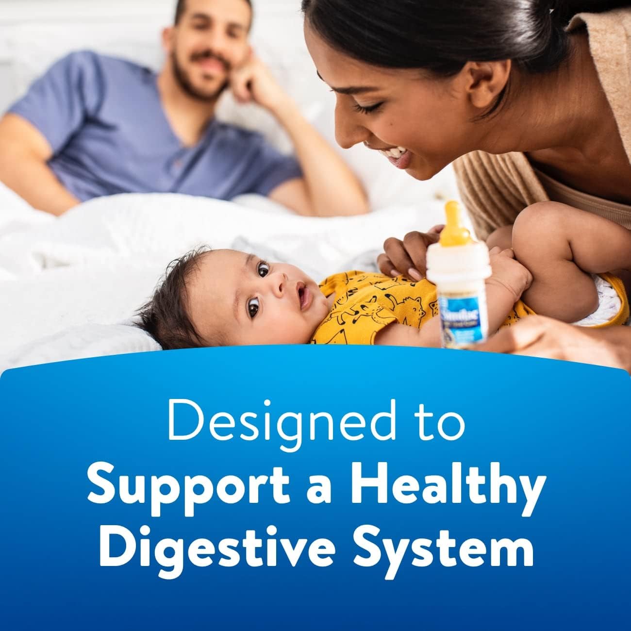 Similac 360 Total Care Infant Formula, Has 5 HMO Prebiotics, Our Closest Prebiotic Blend to Breast Milk, Non-GMO, Baby Formula, Ready to Feed, 2-fl-oz Bottle, Pack of 48