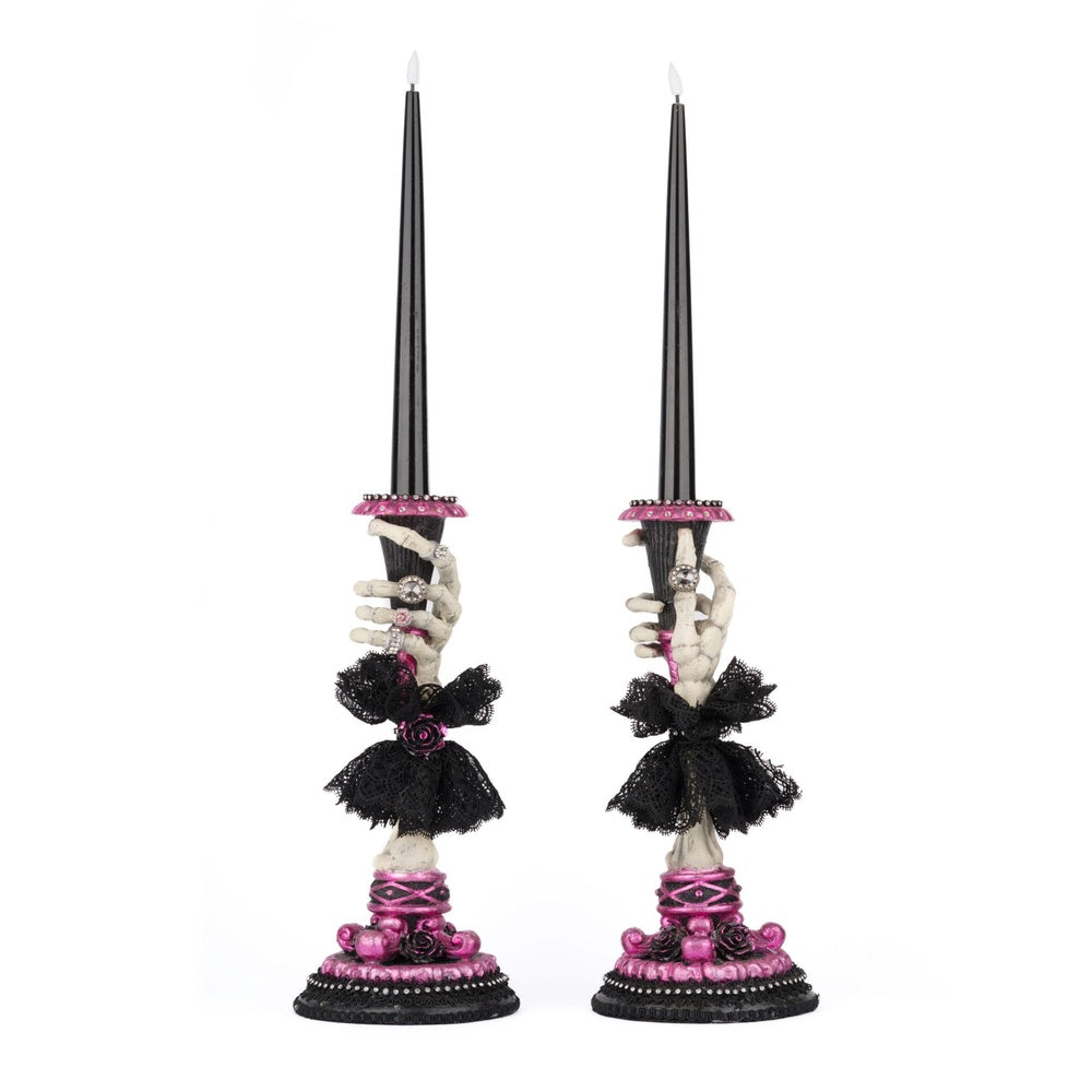 Skeleton Hand Candle Sticks Set of 2 by Katherine's Collection