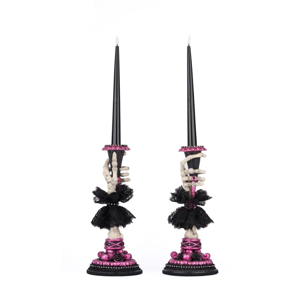 Skeleton Hand Candle Sticks Set of 2 by Katherine's Collection