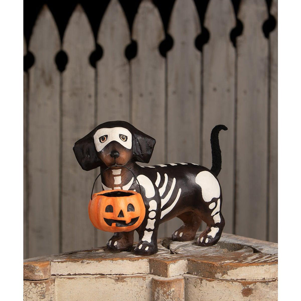 Skelly Pup Paper Mache by Bethany Lowe Designs