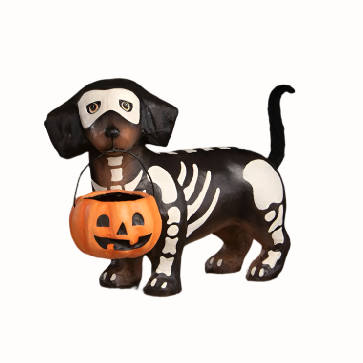 Skelly Pup Paper Mache by Bethany Lowe Designs