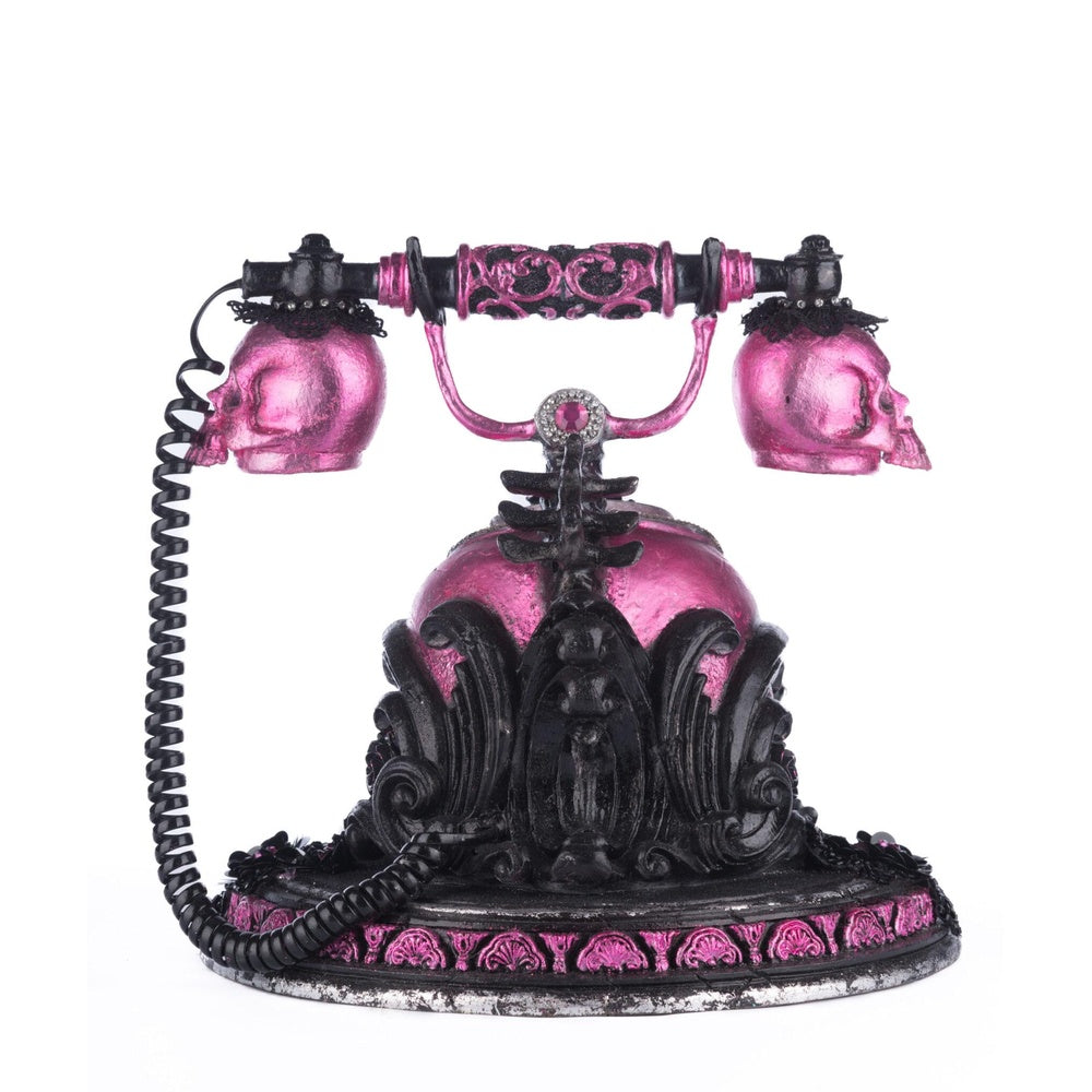 Skull And Roses Phone Tabletop by Katherine's Collection