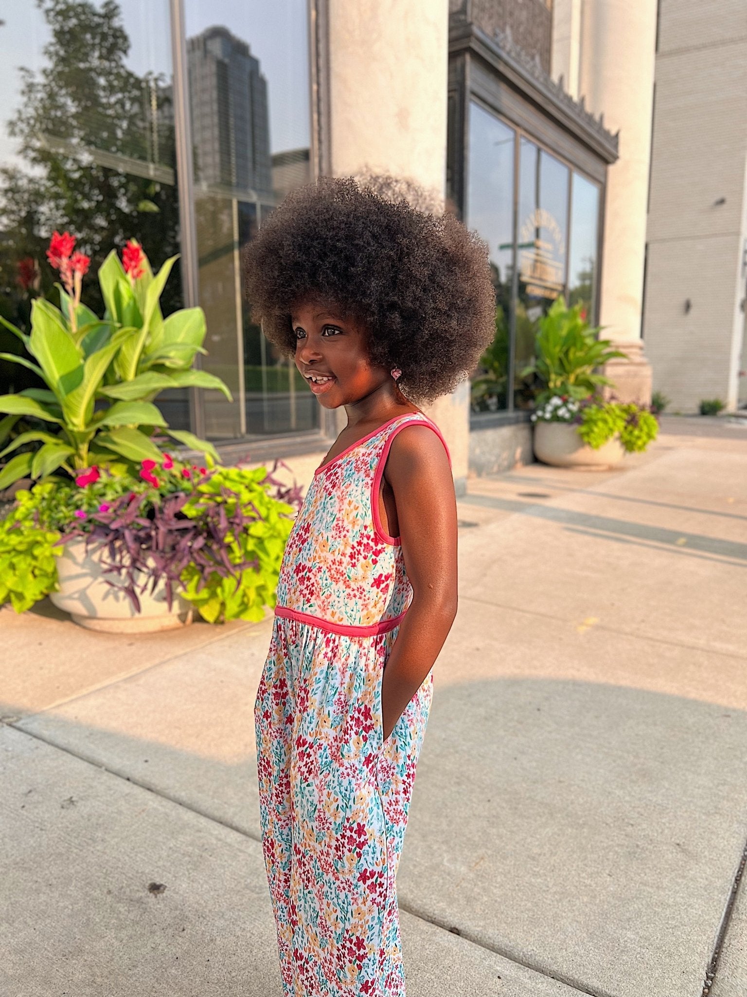 Sleeveless Wide Leg Romper in Verano Floral