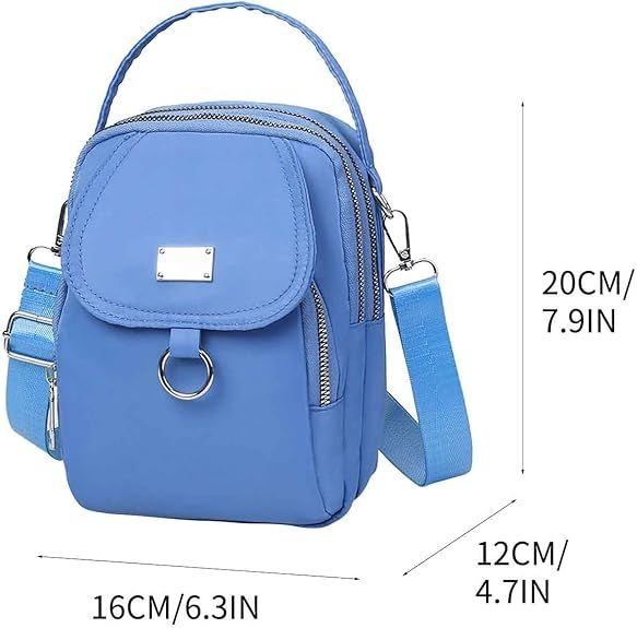 Small Crossbody Purse for Women, Nylon Crossbody Wallet Phone Bag Shoulder Strap Wallet Pouch, Mini Cell Phone Purse