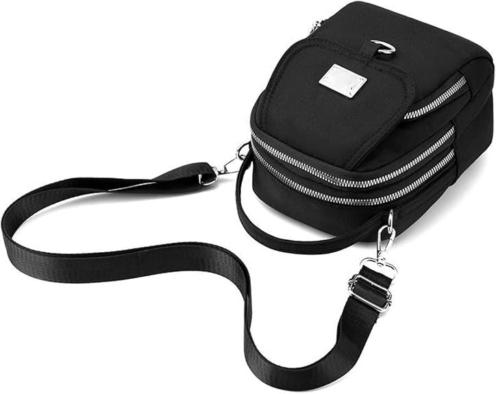 Small Crossbody Purse for Women, Nylon Crossbody Wallet Phone Bag Shoulder Strap Wallet Pouch, Mini Cell Phone Purse