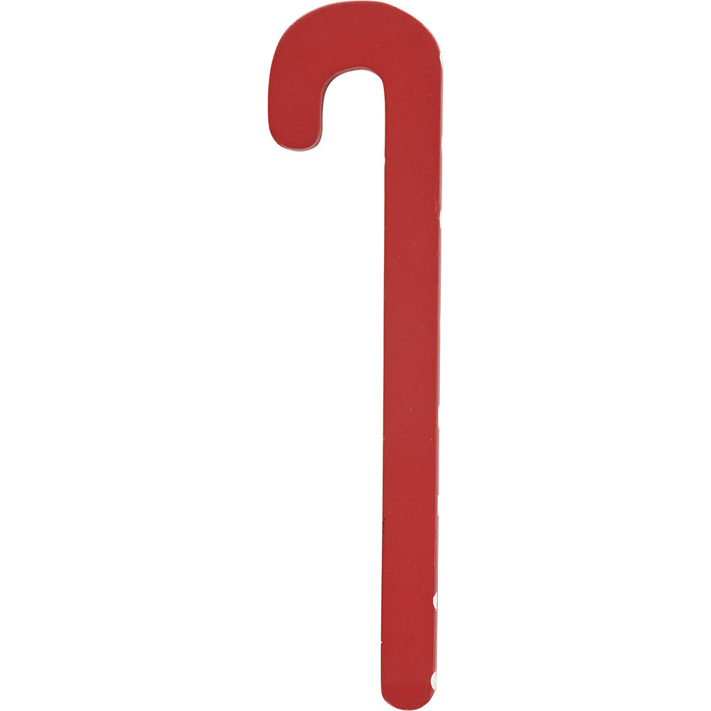 6" Vintage Wood Red Candy Cane Set of 3