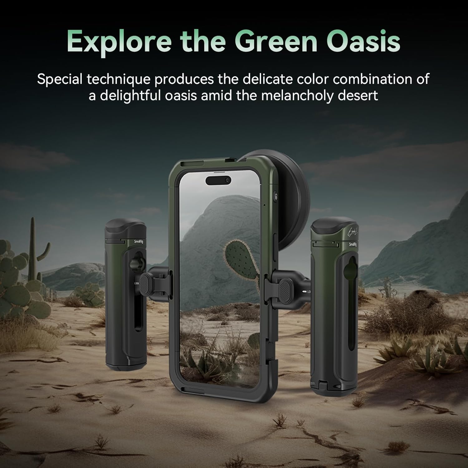 SmallRig x Brandon Li Mobile Video Kit for iPhone 15 Pro Max with Wireless Quick Release Handles, Upgraded 67MM Magnetic VND Filter, 67MM Filter Adapter, Phone Rig for YouTube Video Recording - 4407B