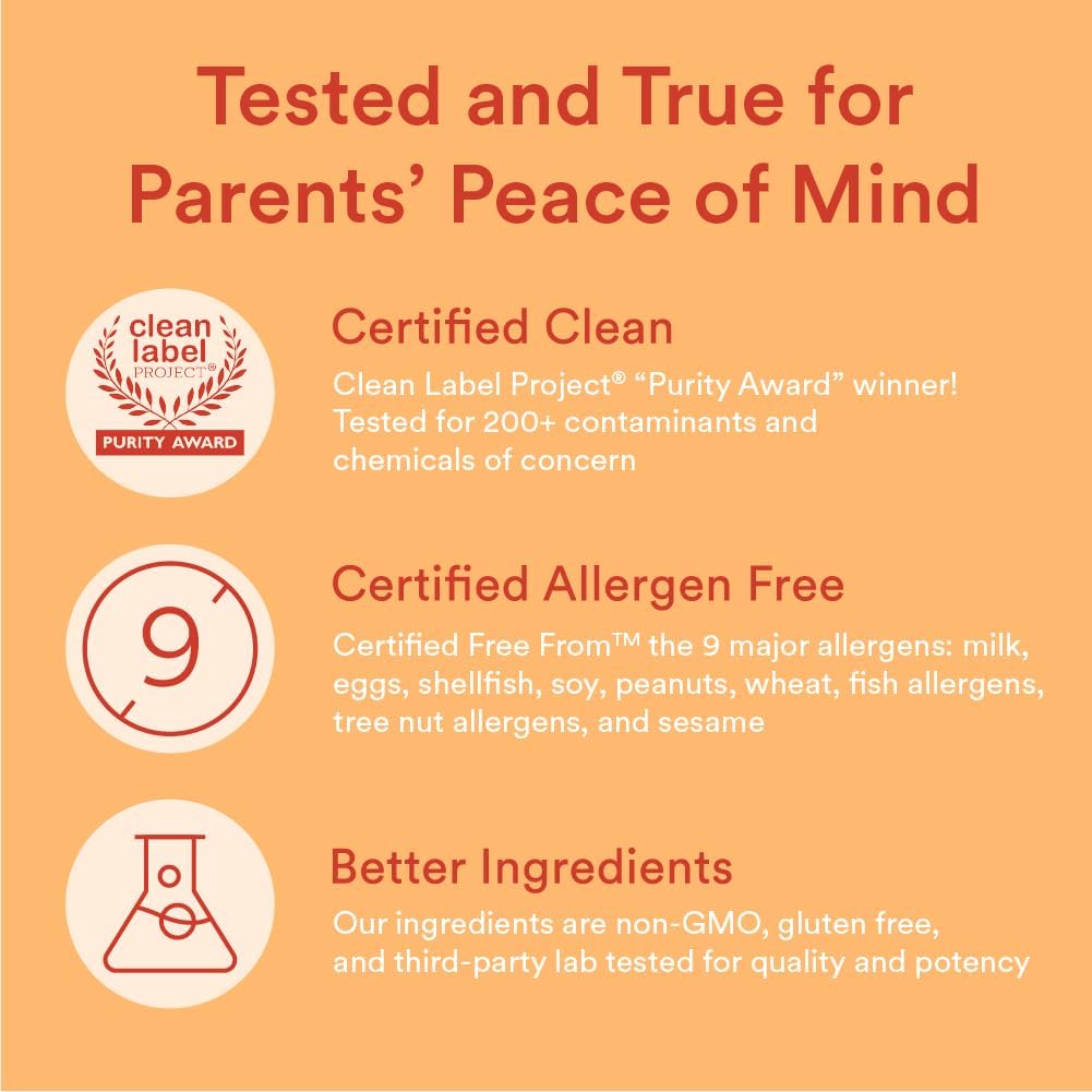 SmartyPants Kids Multivitamin Gummies: Omega 3 Fish Oil (EPA/DHA), Vitamin D3, C, Vitamin B12, B6, A, K & Zinc for Immune Support, Biotin, Gluten Free, Three Fruit Flavors, 120 Count (30 Day Supply)