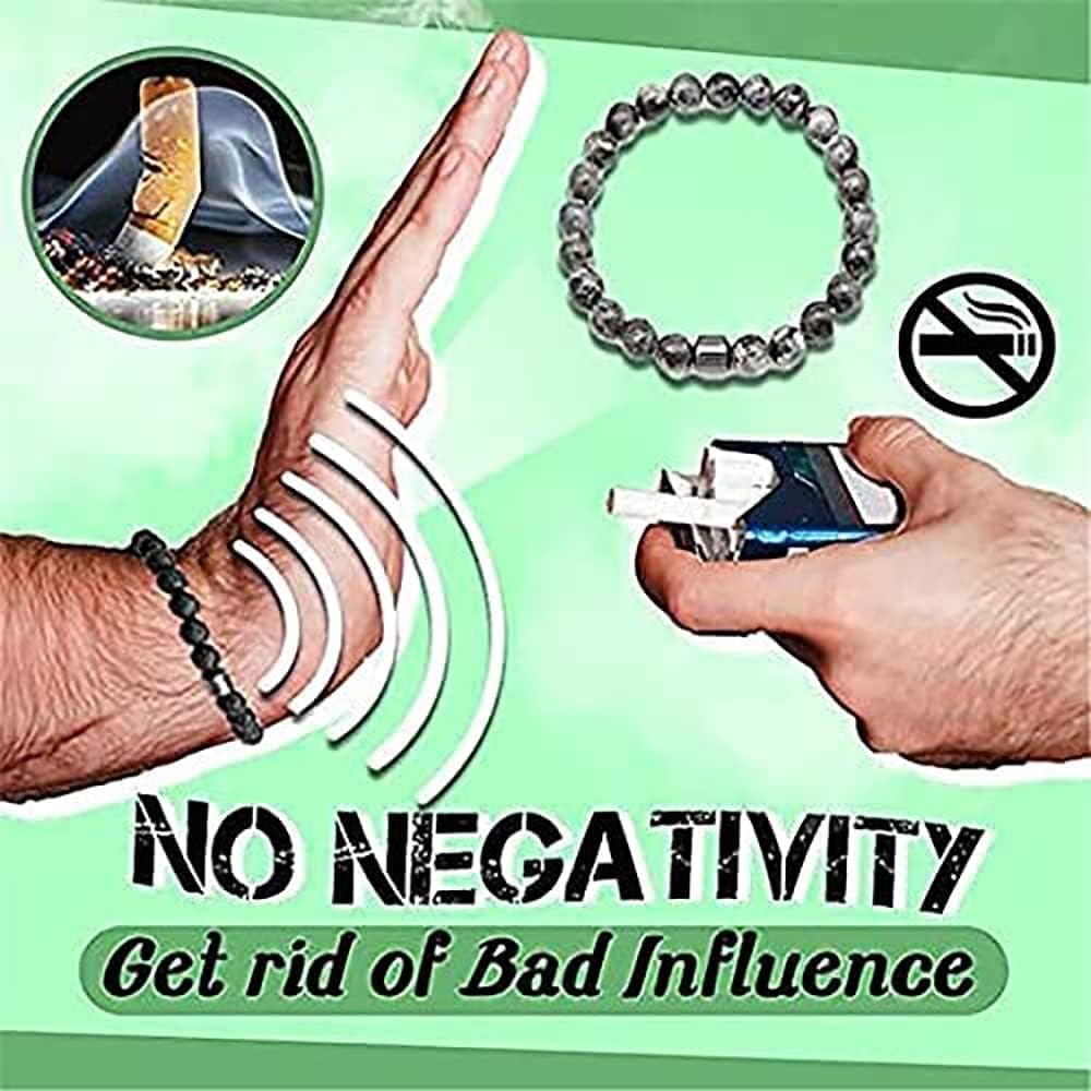 Smoking Cessation Bracelet, Smoking Cessation Bracelet for Women&men Set, Anti Smoking Bracelet, Quit Smoking Bracelet, Smoking Sensation Bracelet, Release Stress and Bring Luck Bracelet (5pcs)