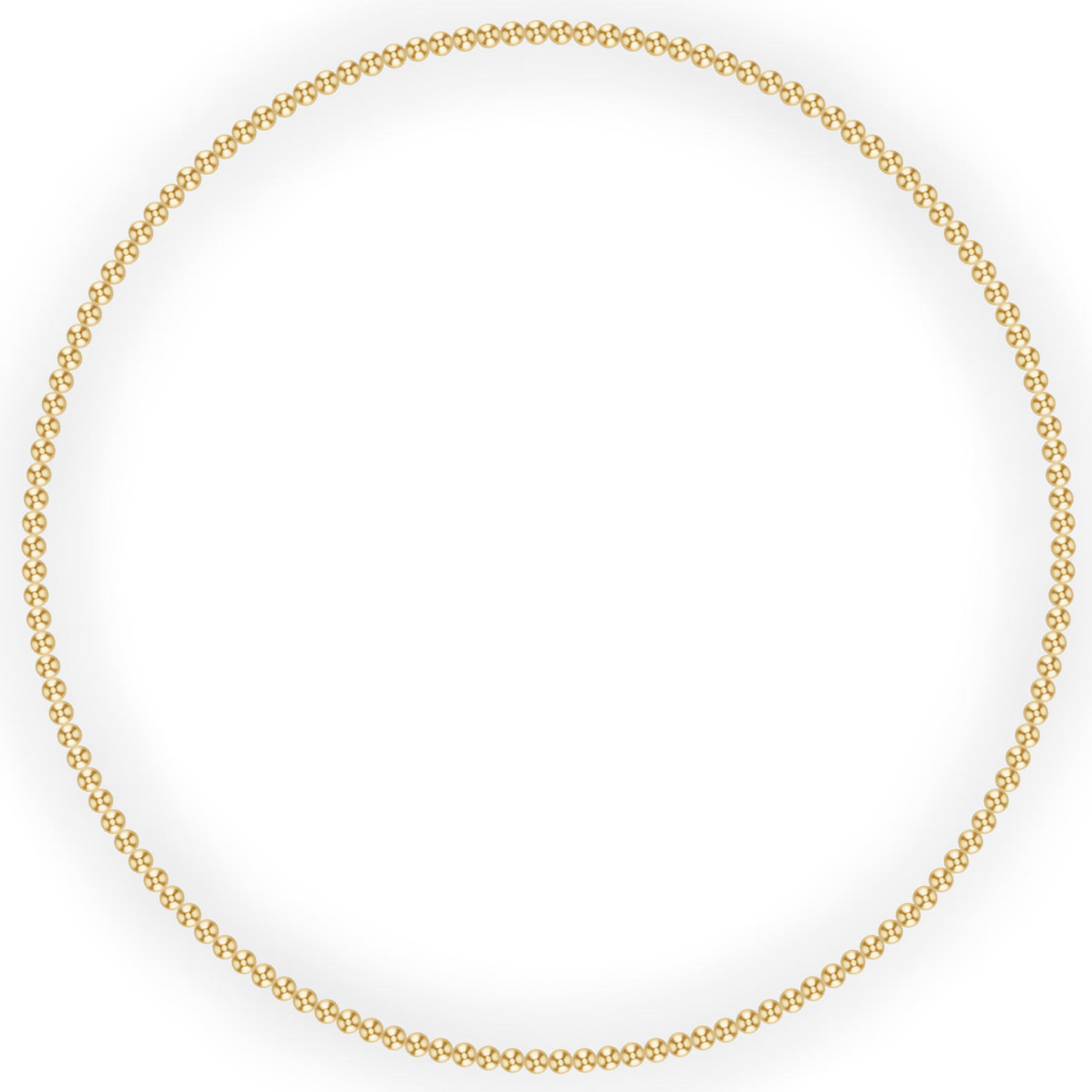 3MM Gold Ball Necklace