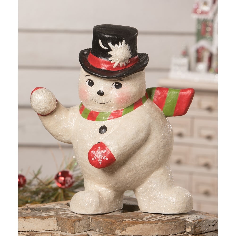 Snowball Fight Snowman by Bethany Lowe Designs