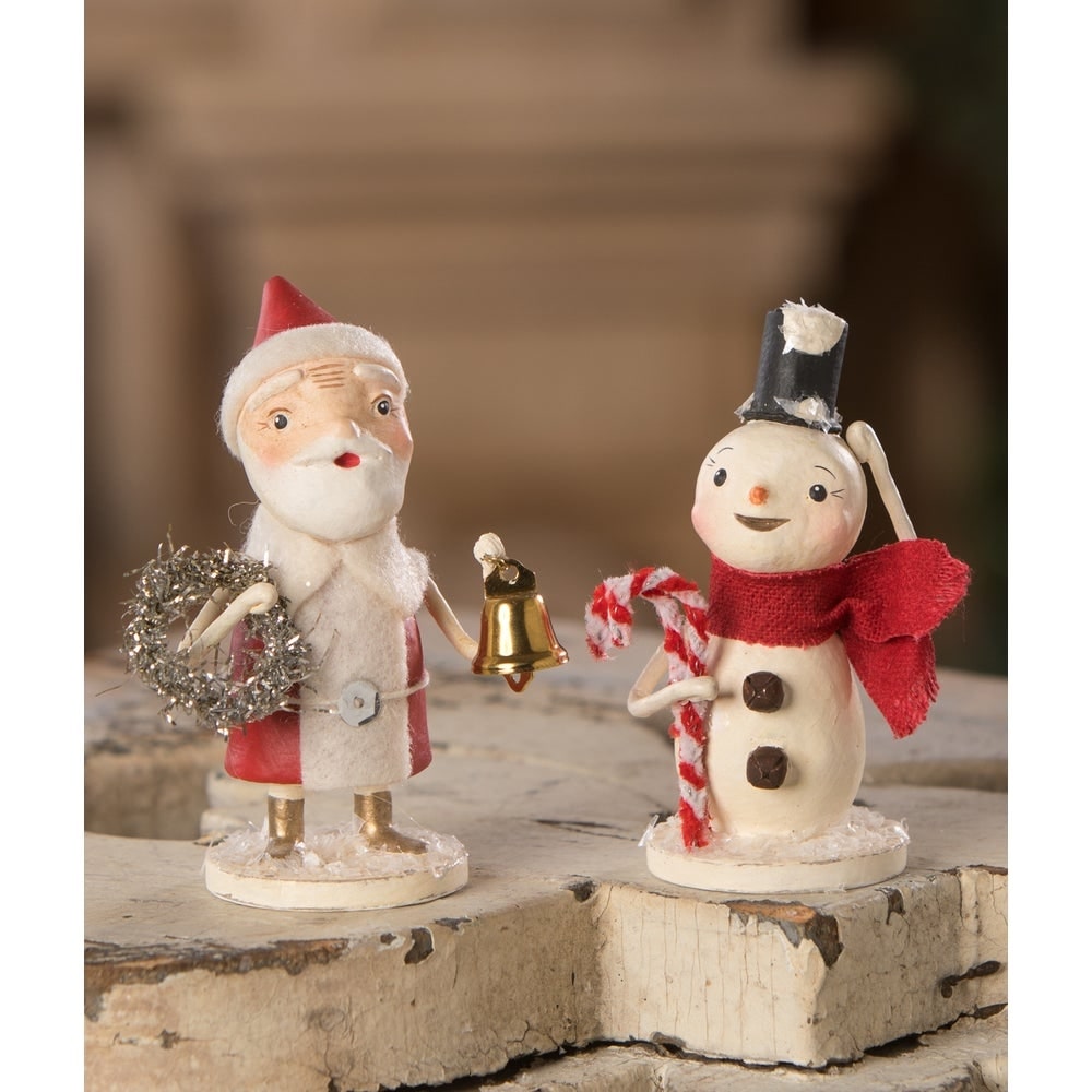 Snowman with Candy Canes by Bethany Lowe Designs