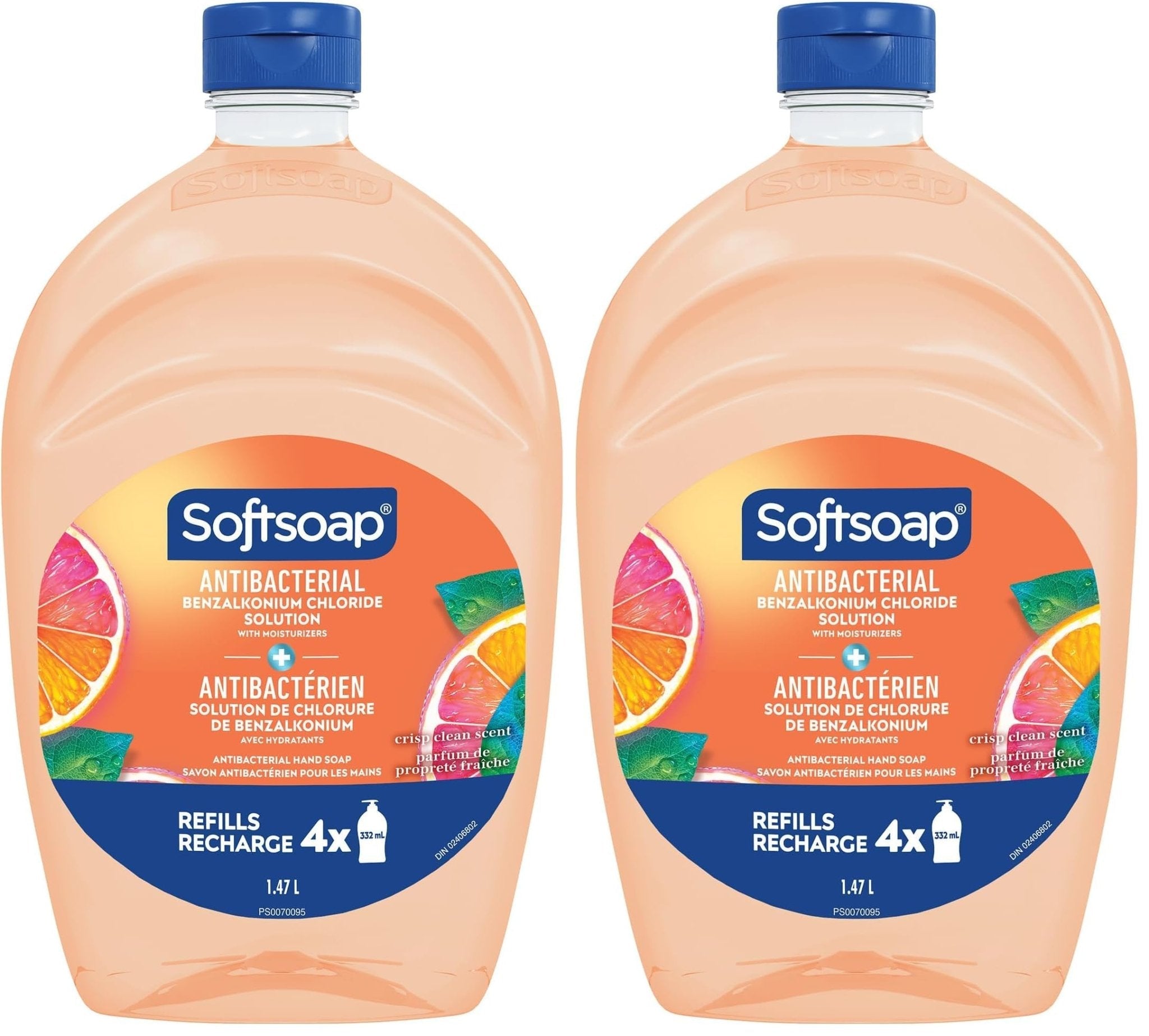 Softsoap Antibacterial Liquid Hand Soap Refill, White Tea & Berry Scented Hand Soap, 50 Ounce(Packaging May Vary)