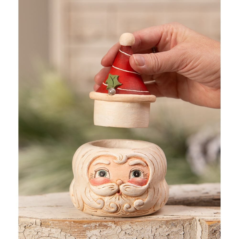 St. Nick Hollow Head Container by Johanna Parker