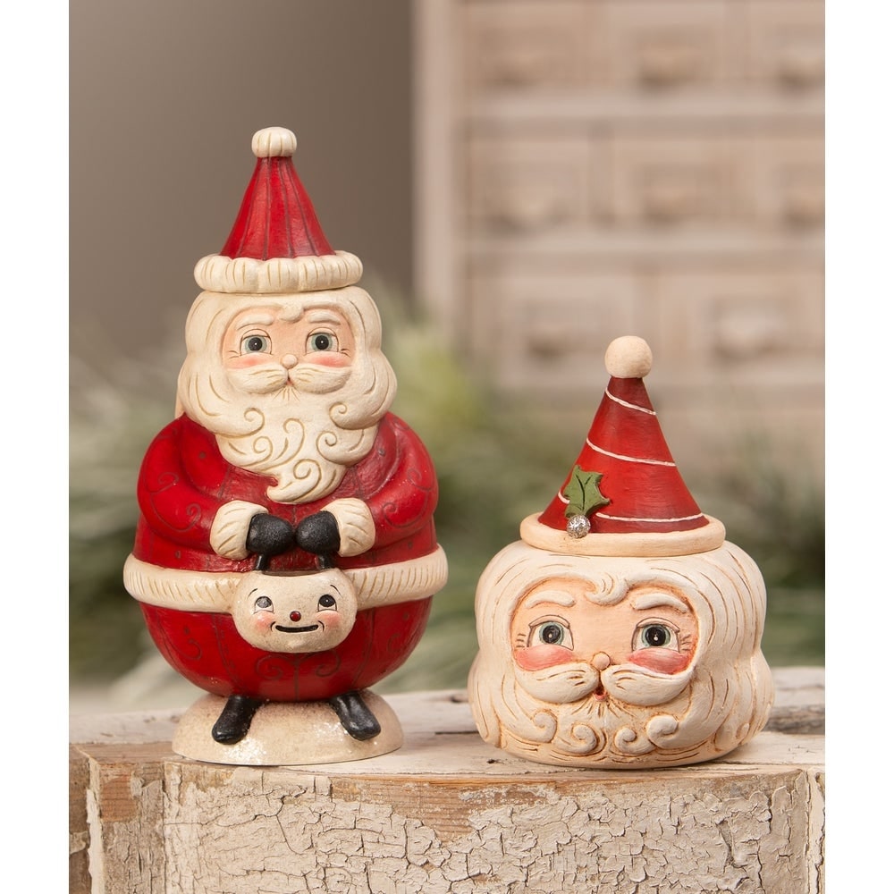 St. Nick Hollow Head Container by Johanna Parker
